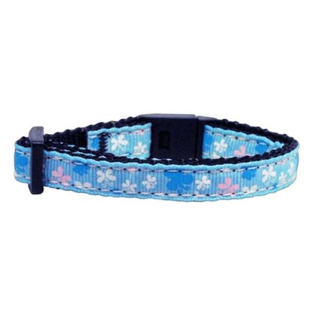 UNCONDITIONAL LOVE Butterfly Nylon Ribbon Collar Blue Cat Safety UN2444498